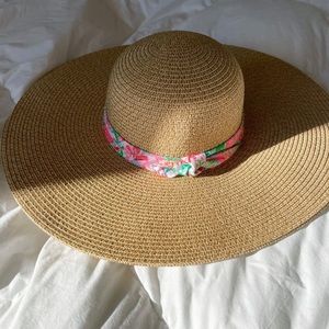 Lilly Pulitzer GWP Straw Hat in Multi Journey To The Jungle